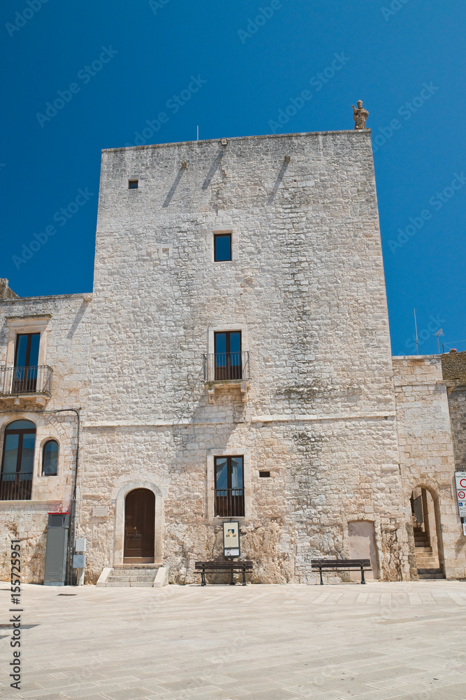 Norman swabian tower. Cisternino. Puglia. Italy. 