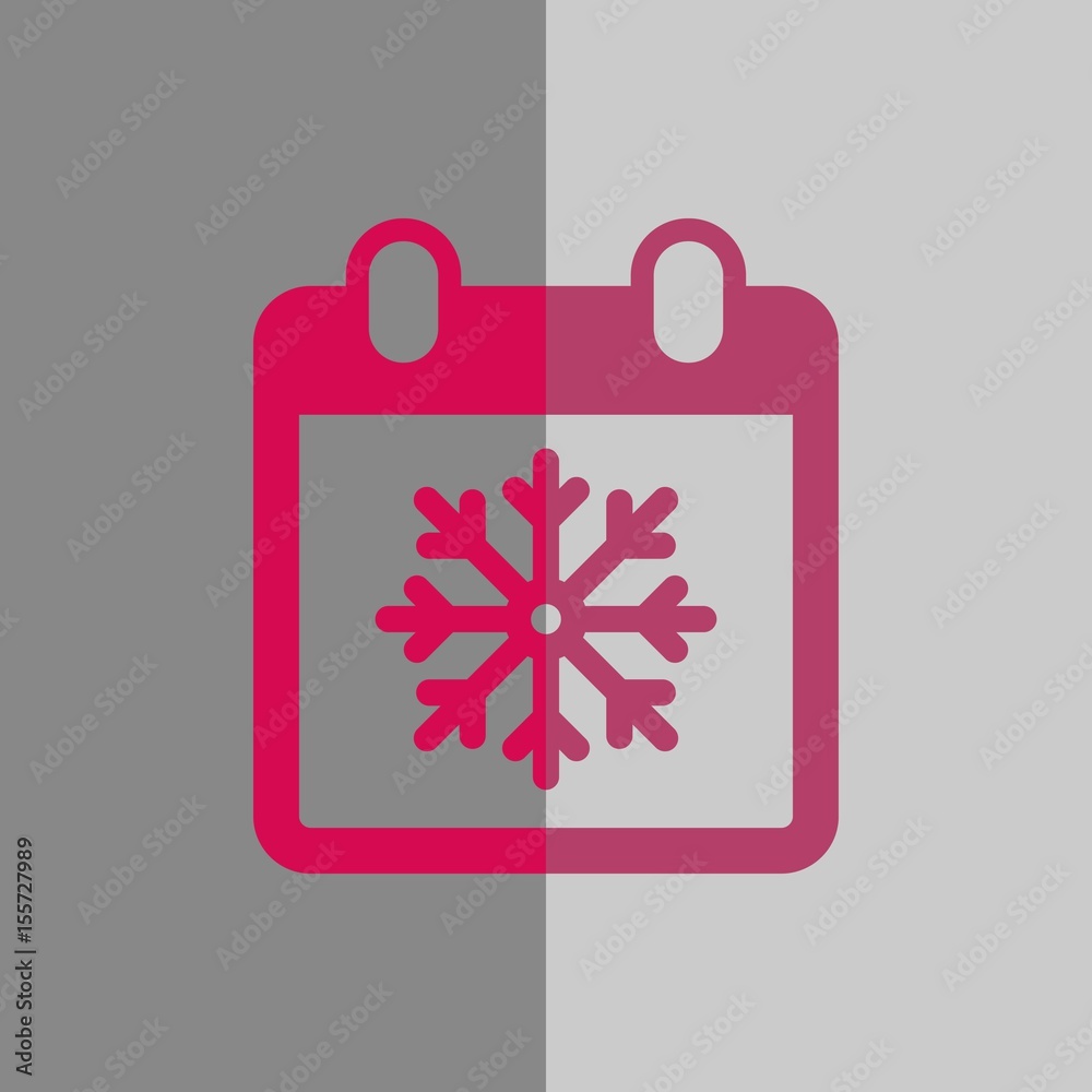 winter calendar icon stock vector illustration flat design winter calendar icon stock vector illustration flat design