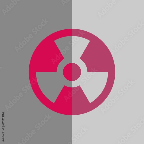 radioactive icon stock vector illustration flat design