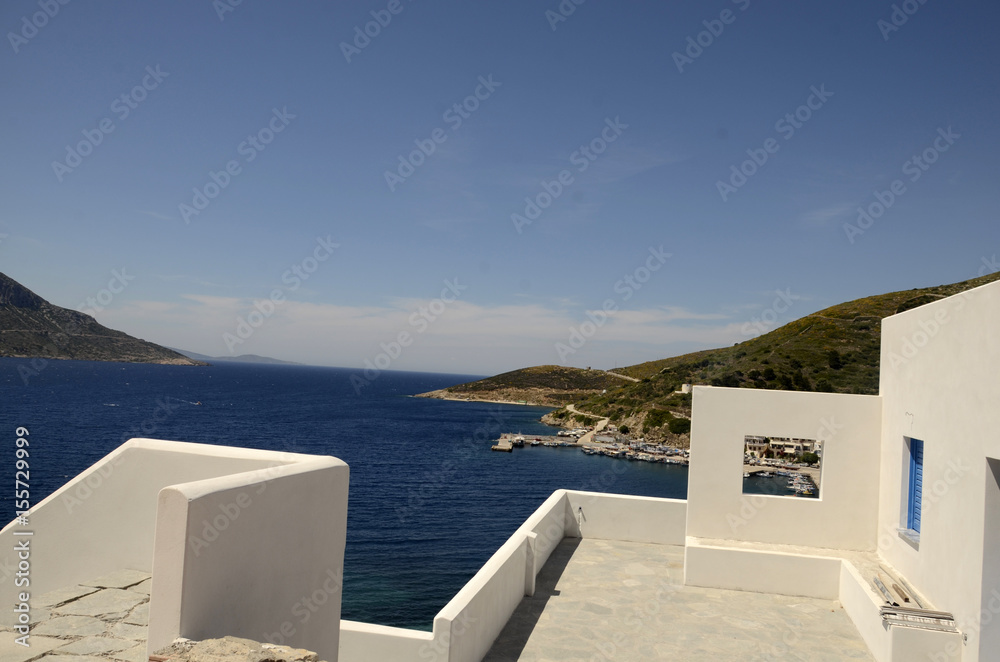 Fototapeta premium Petite ville de Fourni (Île grecque)