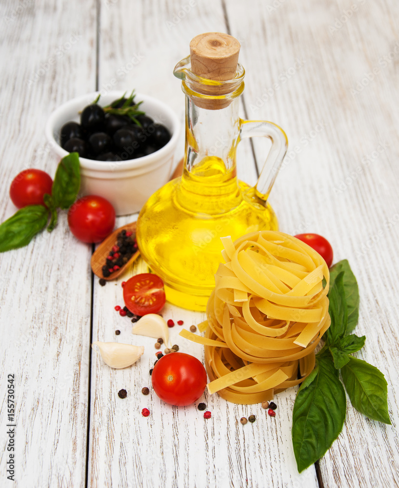 Fototapeta premium italian food ingredients