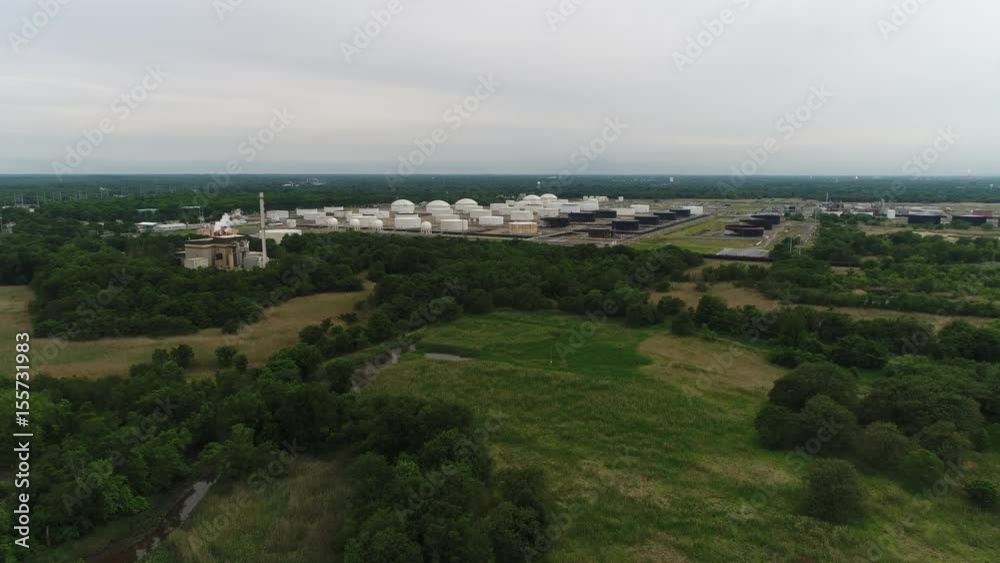 Aerial View of Oil Refinery Aerial View of Oil Refinery