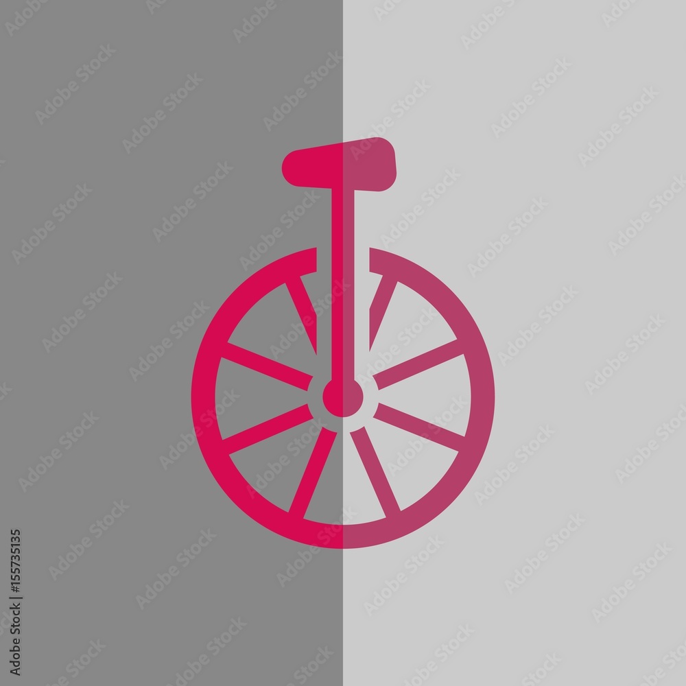 unicycle icon stock vector illustration flat design
