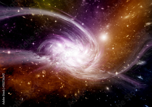 galaxy in a free space