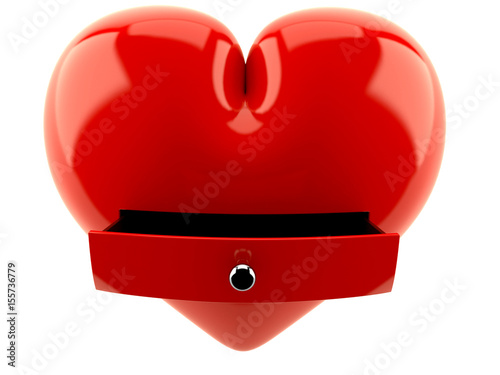 Tableau sur toile Heart with drawer