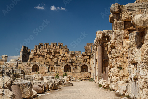 Ruins of the ancient Roman sacred site Baalbek, Lebanon