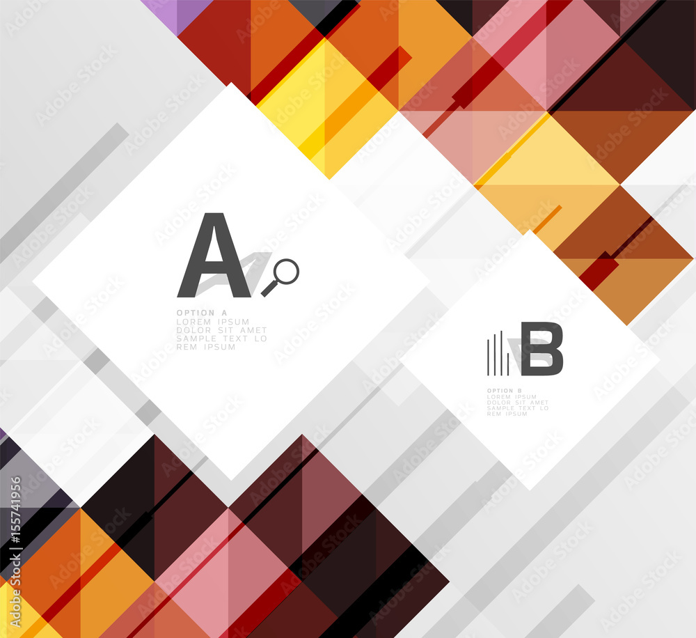 Modern geometrical abstract background, squares Modern geometrical abstract background, squares