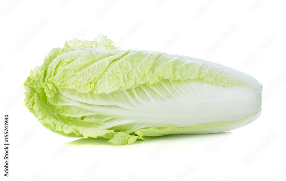 fresh chinese cabbage on a white background fresh chinese cabbage on a white background