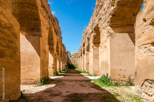 Royal Stables Heri es-Souani in Meknes city - Morocco