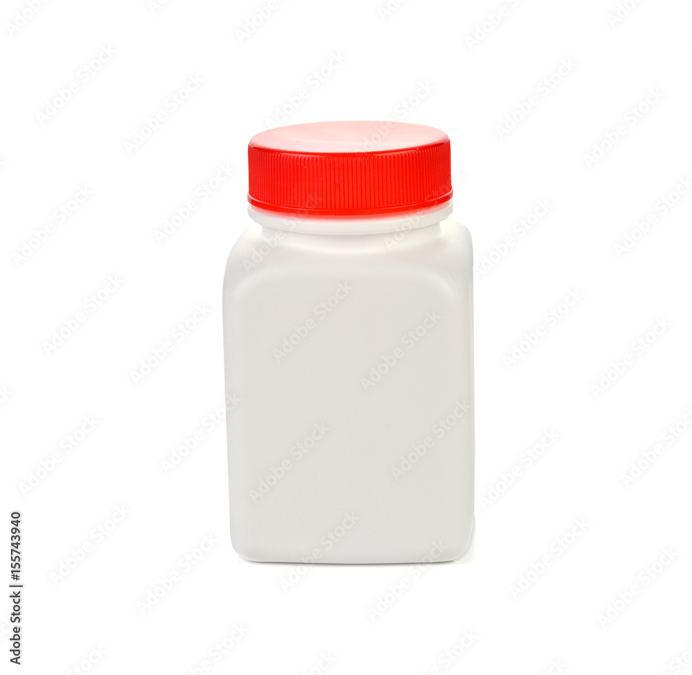 Blank medicine bottle isolated on white background Blank medicine bottle isolated on white background