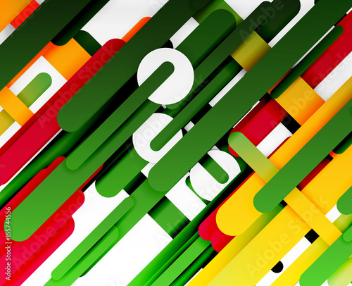 Cut 3d paper color straight lines abstract background