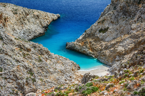 Seitan limania or Stefanou beach, Crete, Greece © Kateryna