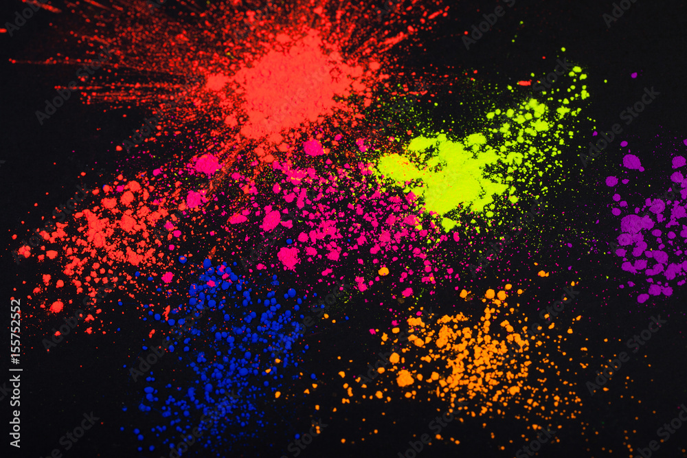 Face powder on a black background, abstract Face powder on a black background, abstract
