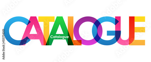 CATALOGUE Colourful Vector Letters Icon