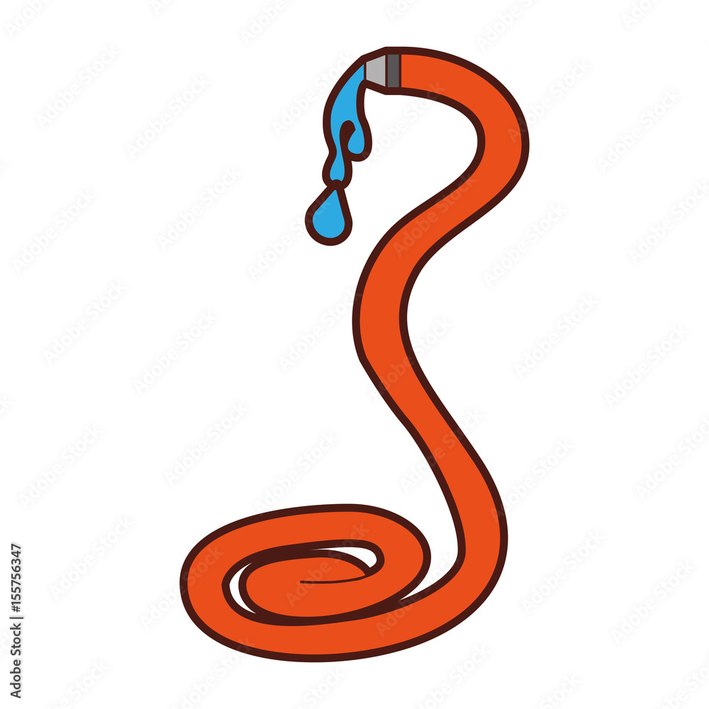 Naklejka premium hose water isolated icon vector illustration design