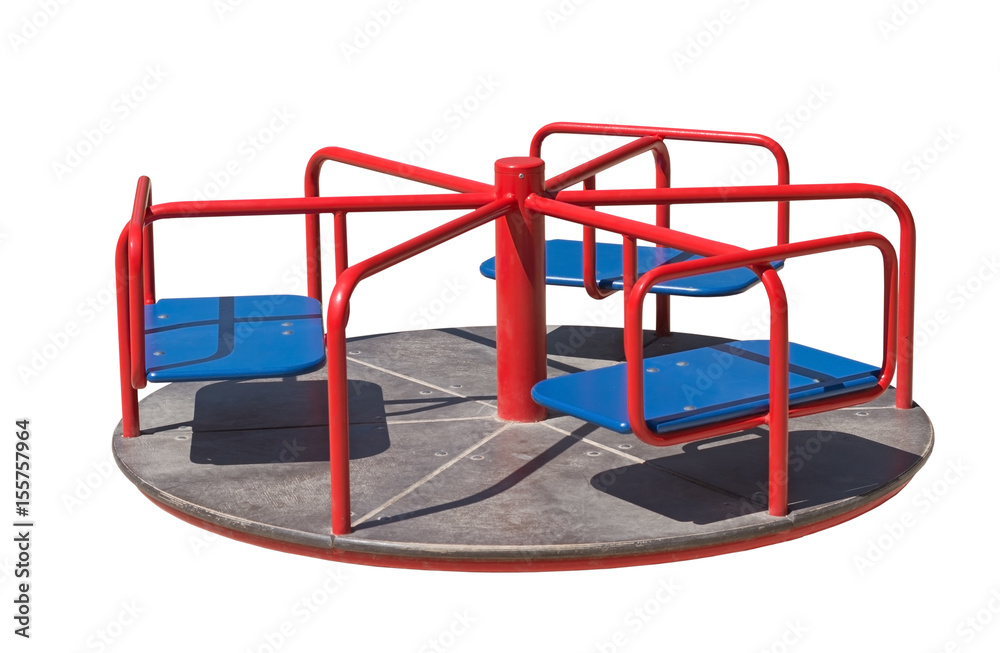 Children's playground on a white Children's playground on a white