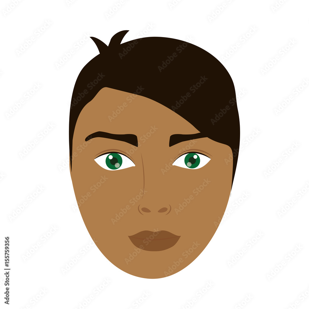 cartoon man face icon over white background. colorful design. vector illustration cartoon man face icon over white background. colorful design. vector illustration