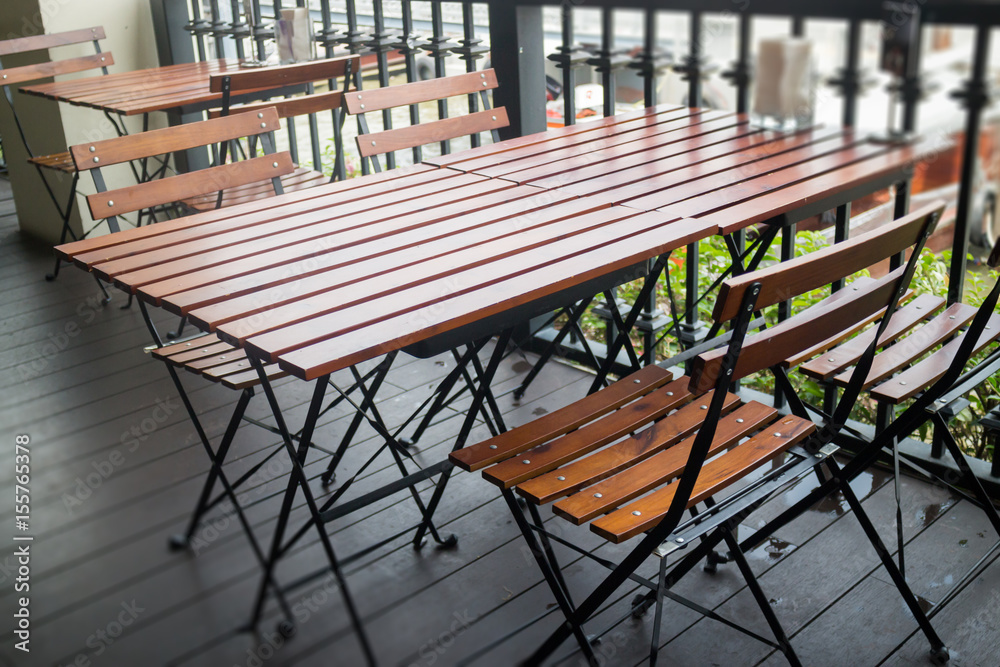 Wooden Folding Table And Chairs