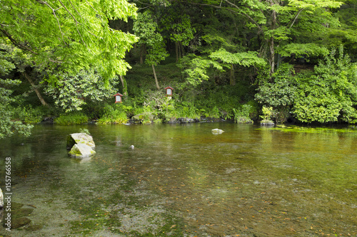 Wakutama pond,Fujisan hongu sengen taisha shrine photo