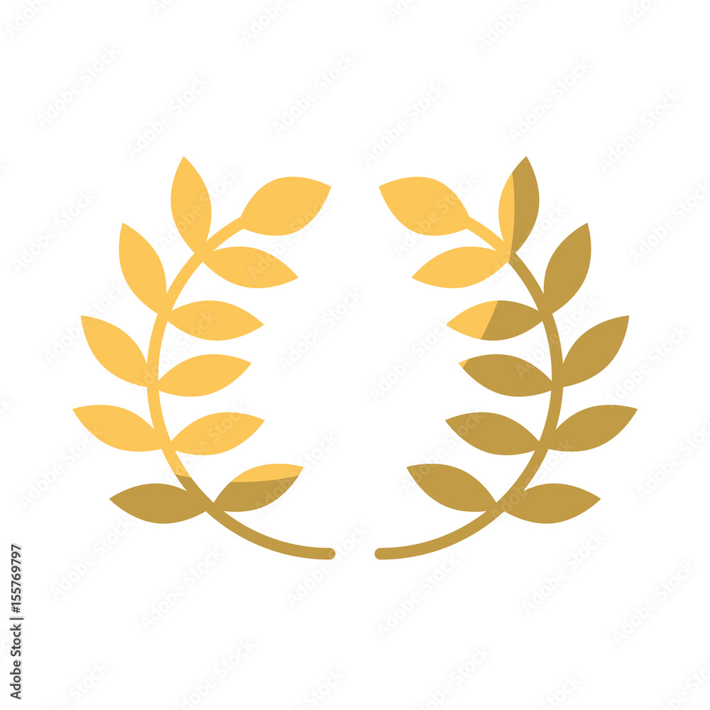 wreath leafs crown icon vector illustration design wreath leafs crown icon vector illustration design