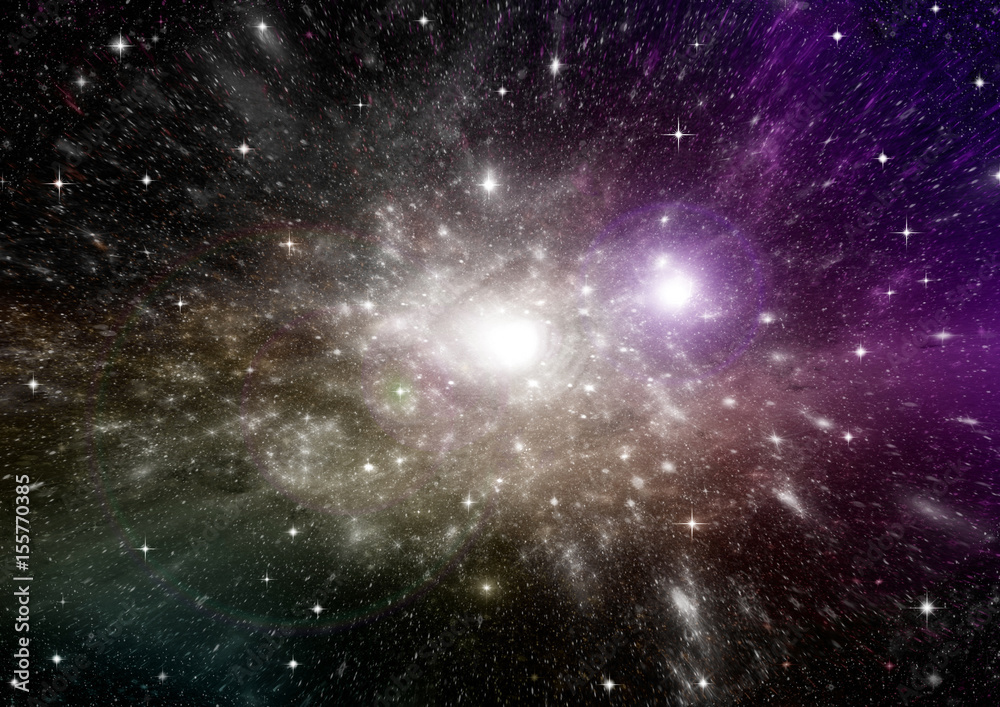 galaxy in a free space galaxy in a free space