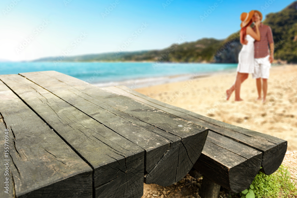 table background and beach time 