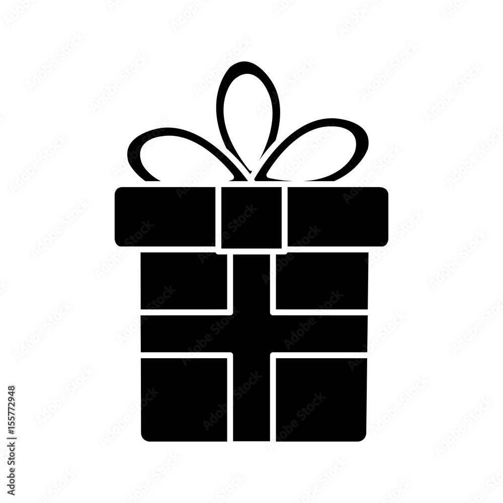 gift box icon over white background. vector illustration gift box icon over white background. vector illustration