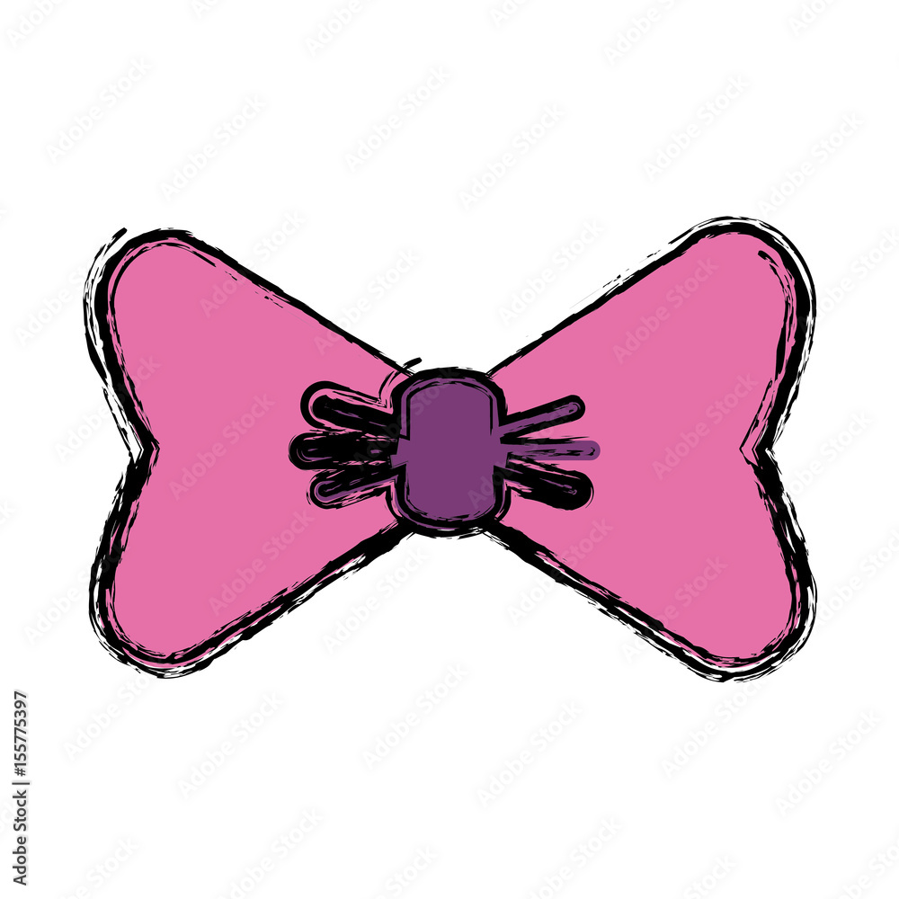 Fototapeta premium bow tie icon over white background. vector illustration