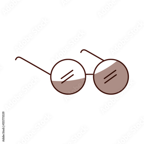 elderly glasses isolated icon vector illustration design