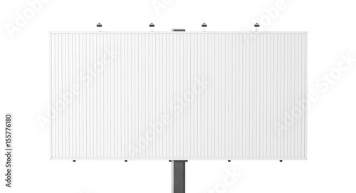 Blank white trivision billboard mock up, 3d rendering. Empty tri vision bill board design mockup isolated. Clear rotating prisma sign template. Sroll panels on plain city banner frame of prismavision photo