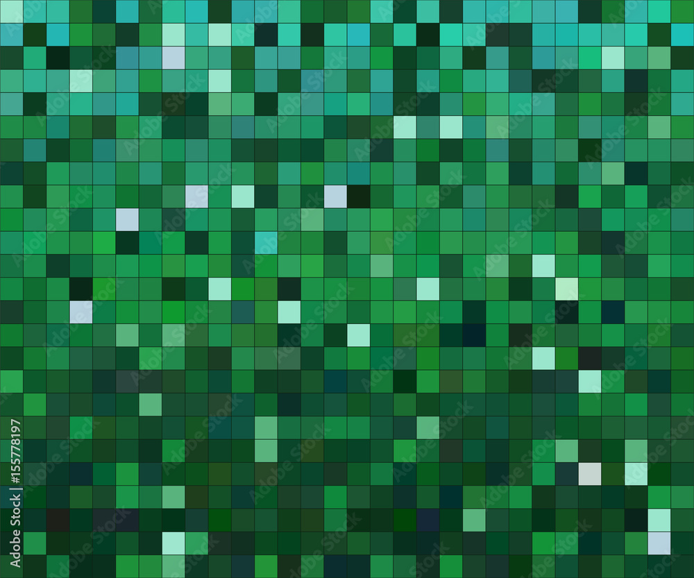 Green horizontal seamless background. Square tile of green shade