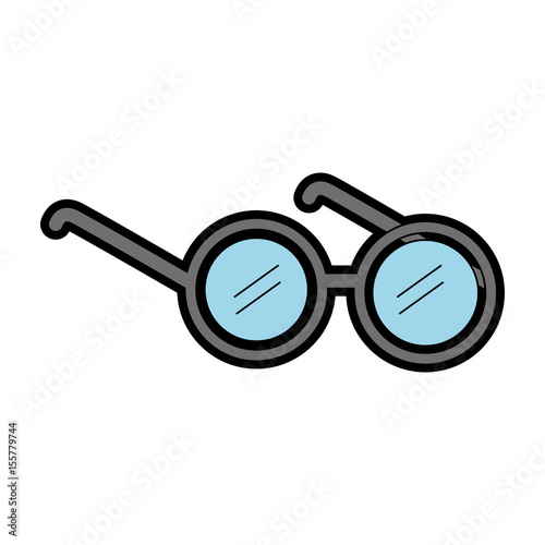 elderly glasses isolated icon vector illustration design