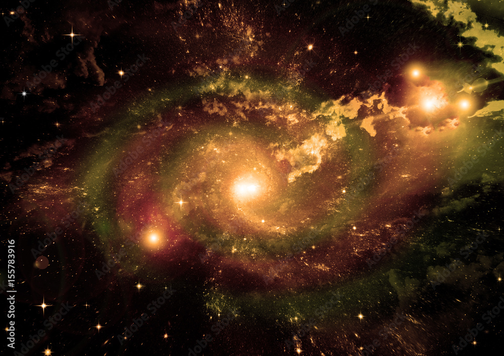 galaxy in a free space galaxy in a free space