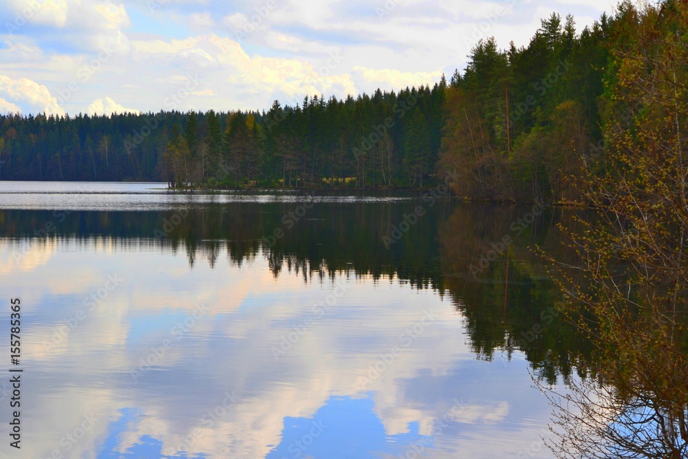 отражение в озере
