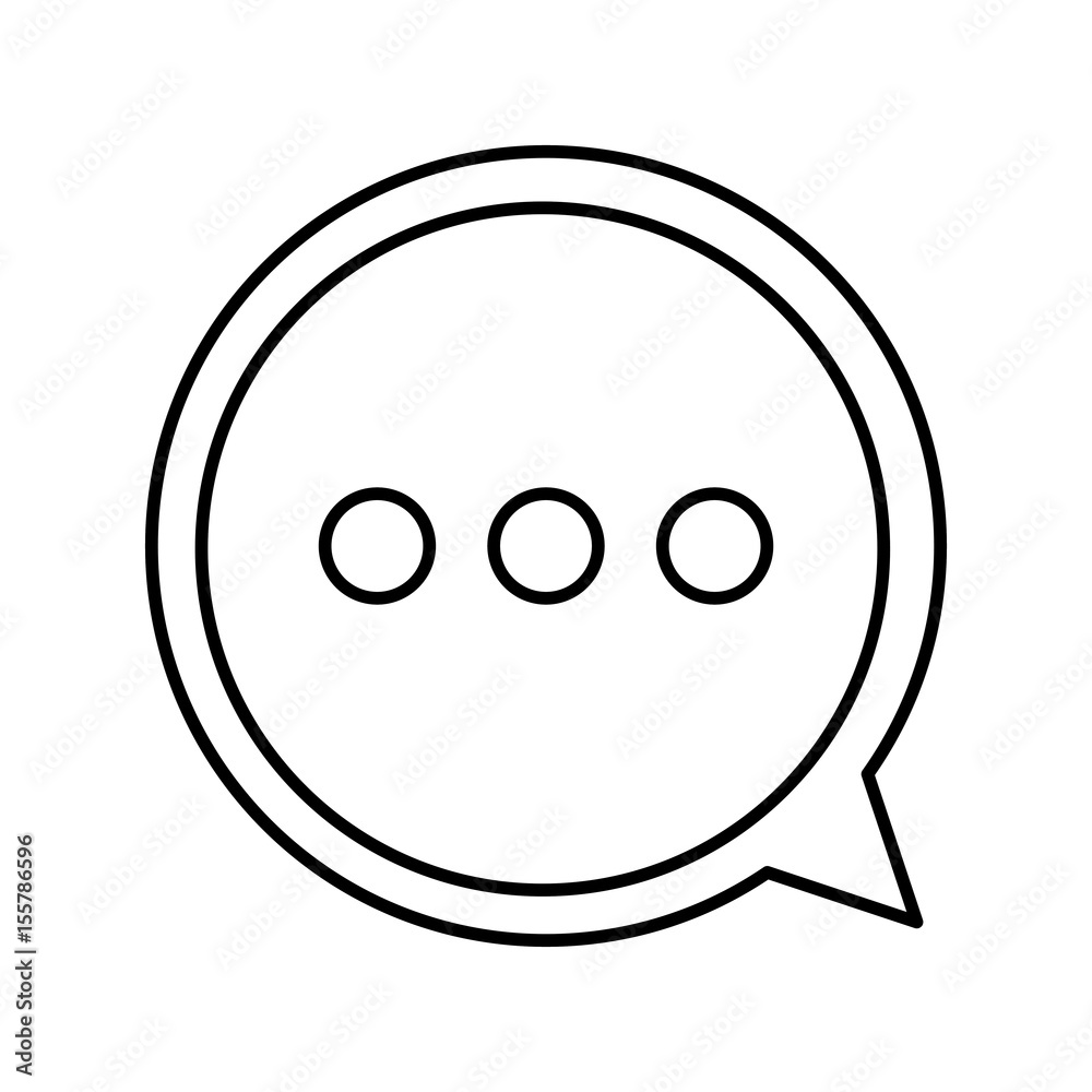 speech bubble icon over white background. vector illustration