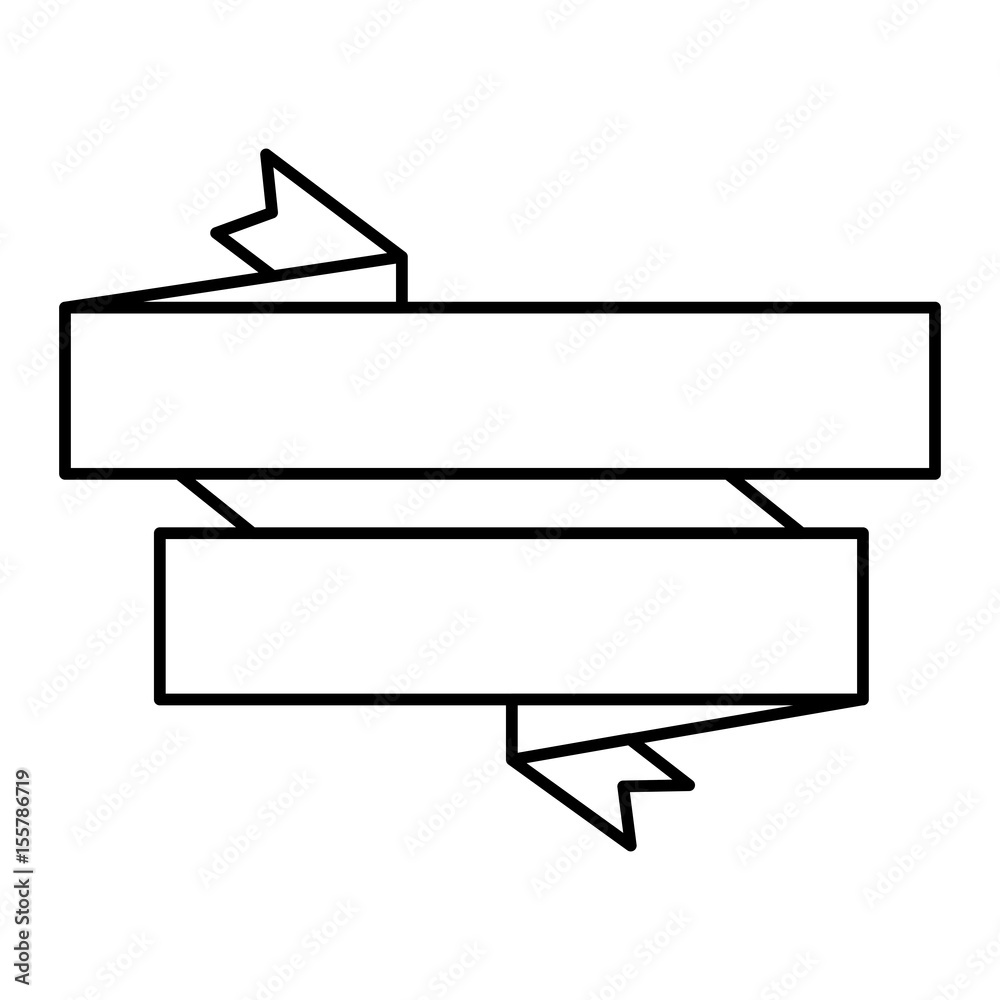 ribbon icon over white background. vector illustration ribbon icon over white background. vector illustration