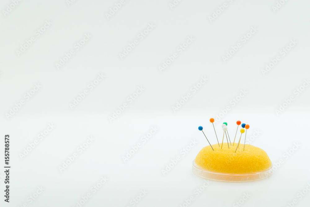 Sewing needle over white background Sewing needle over white background