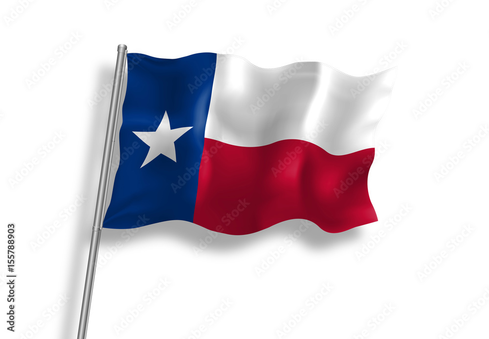 Drapeau du Texas (USA) en qualité vectorielle Drapeau du Texas (USA) en qualité vectorielle