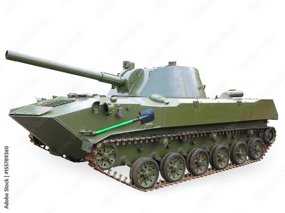 Russian green infantry fighting vehicle isolated Russian green infantry fighting vehicle isolated
