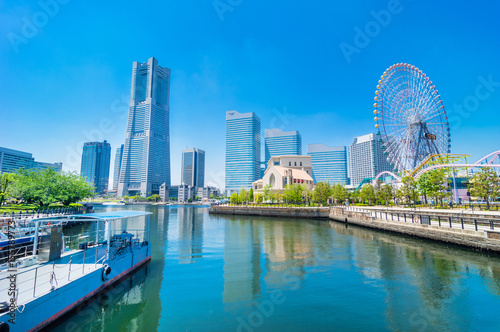 横浜みなとみらいの風景 / Scenery of Minatomirai in Yokohama. Yokohama, Kanagawa, Japan. photo