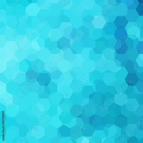 Abstract background consisting of blue hexagons. Geometric design for business presentations or web template banner flyer. Vector illustration