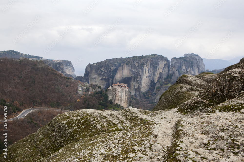 Fototapeta premium Roussanou monastery, Meteora, Greece