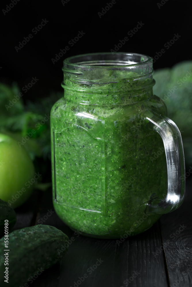 Green vegetables smoothies prepared with cauliflower Green vegetables smoothies prepared with cauliflower