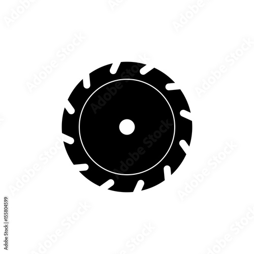 Circular saw vector icon