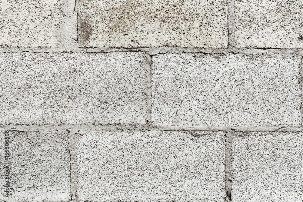 Fototapeta premium Old brick wall background. Grunge texture. Black wallpaper. Dark surface