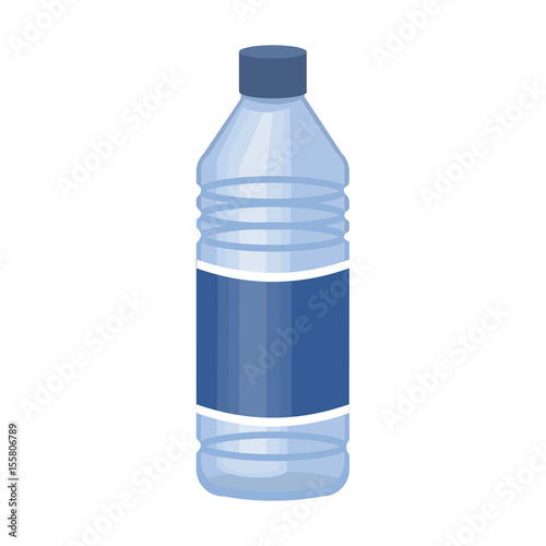 Vector illustration of water bottle icon isolated on white background
