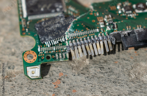 Broken hard drive (HDD)