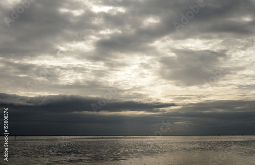 Sea by cloud day. © konstan