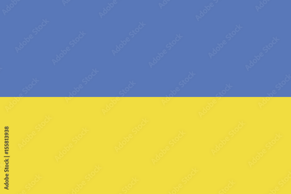 Flag of Ukraine vector of the world.Vector