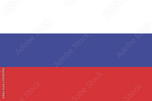 Flag of Russia vector of the world.Vector